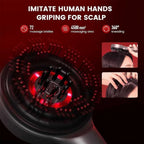Anti-Hair Loss Scalp Massager Brush with Red Light Therapy 