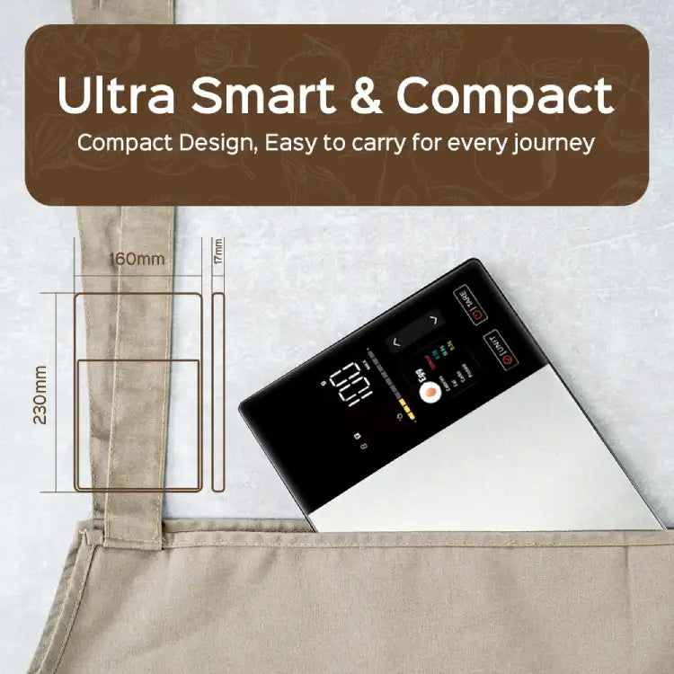 Bluetooth smart food scale calorie tracker