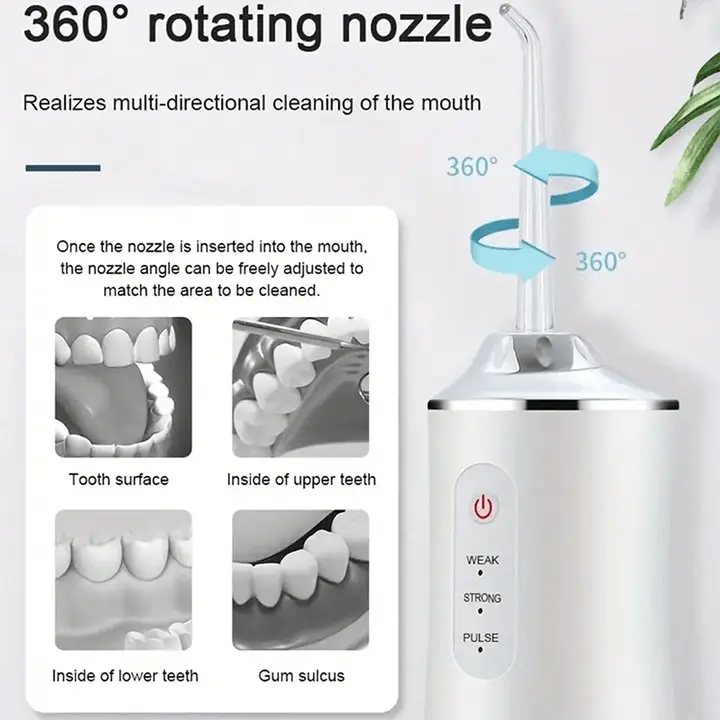 Orthodontic tip water flosser
