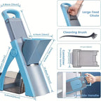Manual vegetable chopper for food prep