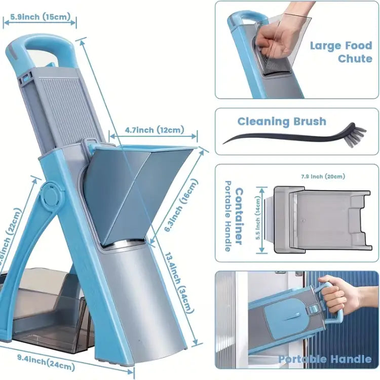 Manual vegetable chopper for food prep