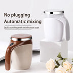 Modern minimalist self stirring mug design