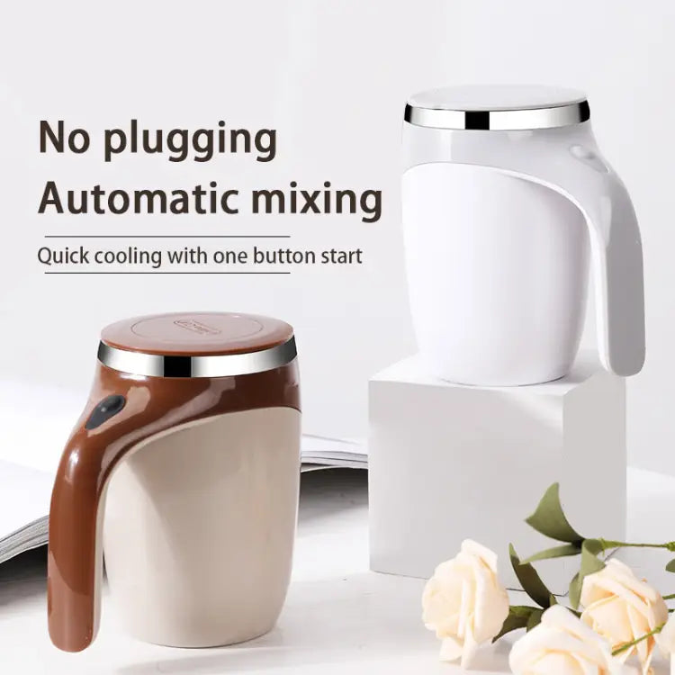 Modern minimalist self stirring mug design