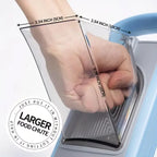 Vegetable slicer cutting potatoes and cucumbers