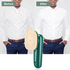 Mini iron ironing around buttons and collars