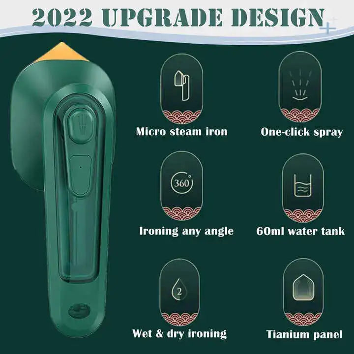 Pointed titanium soleplate for precision ironing
