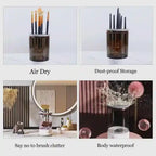 Makeup brush before and after cleaning KSA
