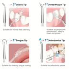 Dental water flosser in use