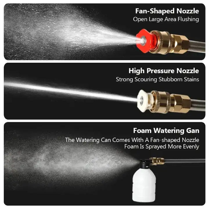 High Pressure Car Washer Gun – 2 Lithium Battery, Cordless Pressure Washer Gun – iMartPick™