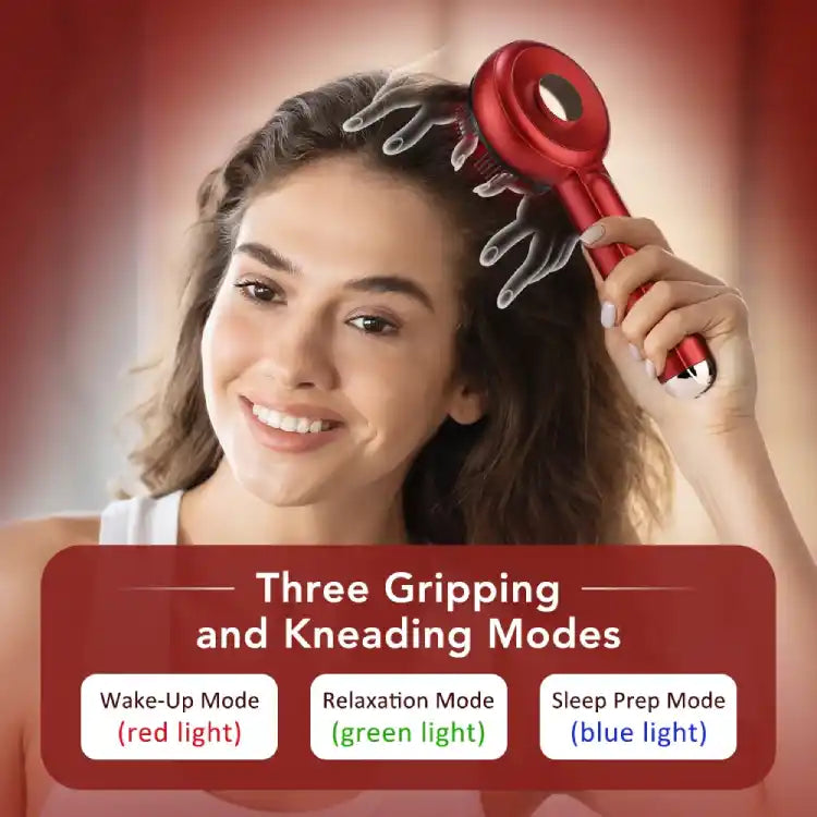 Ergonomic scalp massager design