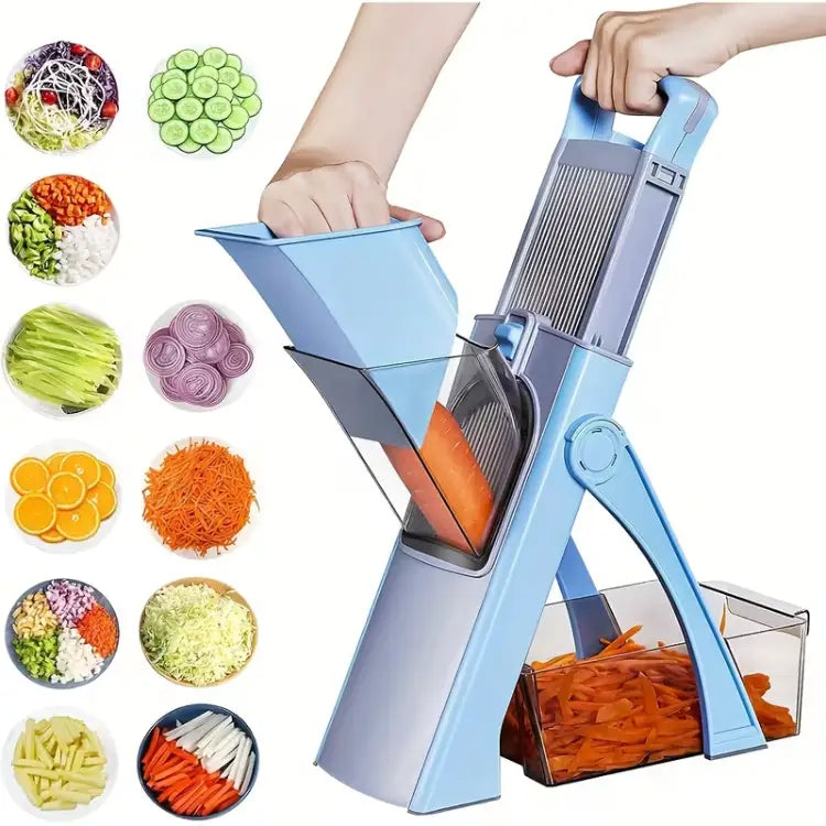 Vegetable slicer with multiple cutting modes